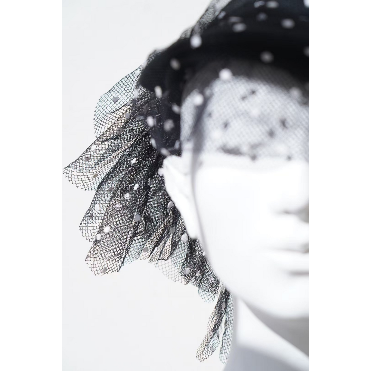 Polka Veil Hat