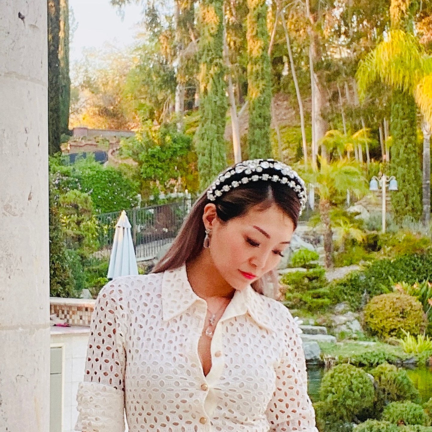 Signorina Alice Silver Crystal Headband