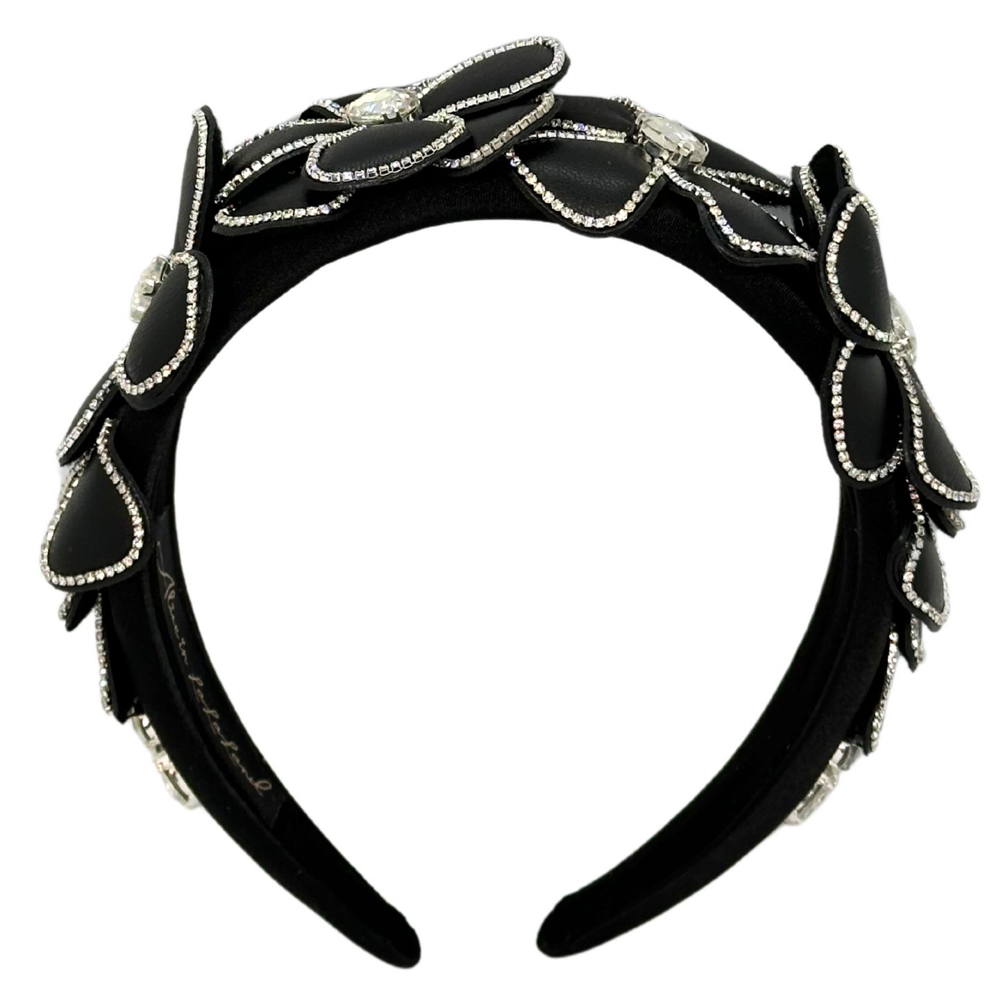 Daisy Crystal Leather Headband