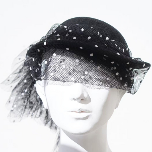 Polka Veil Hat