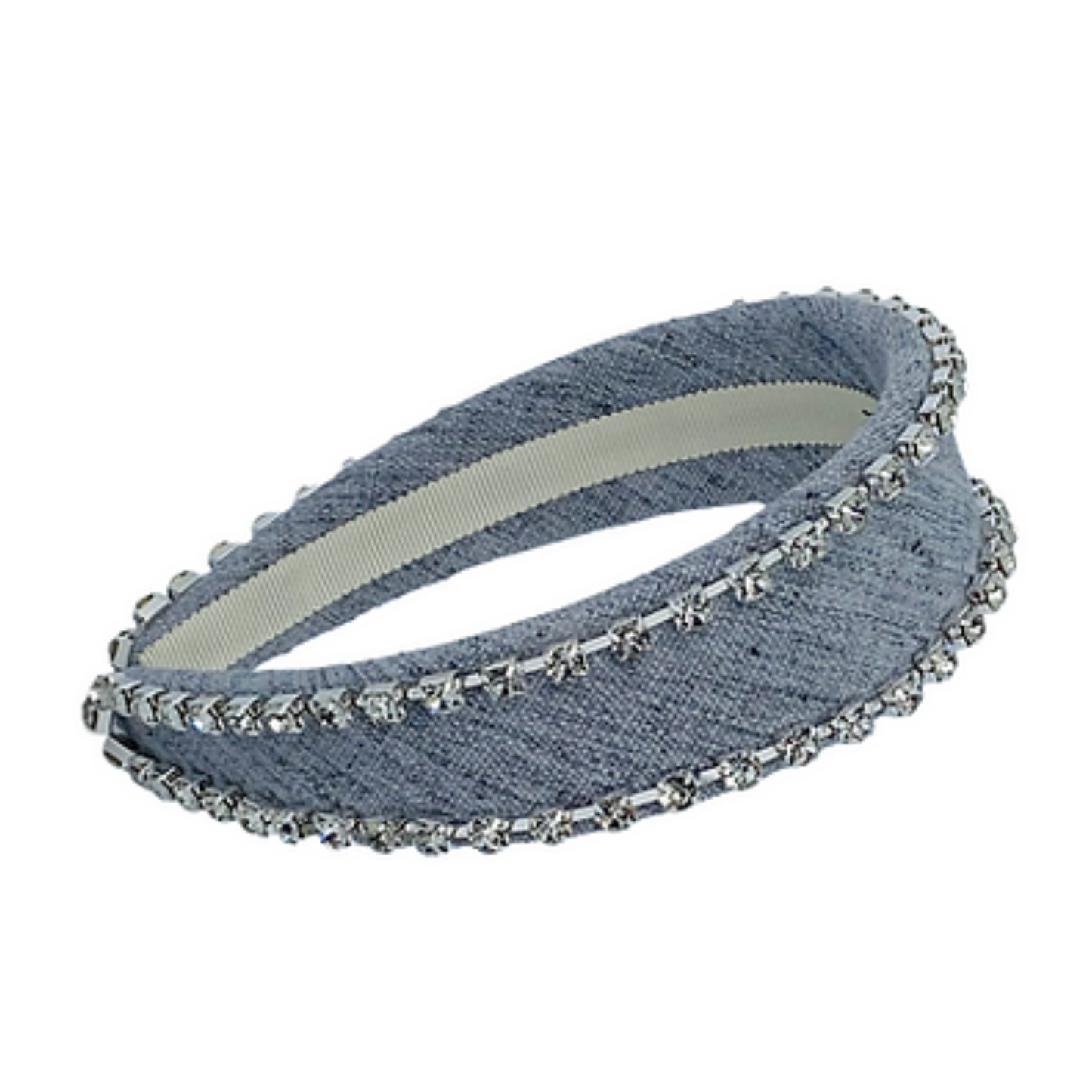 Coco Denim Crystal Headband