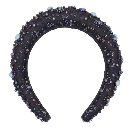 Colette Noir Crystal Headband