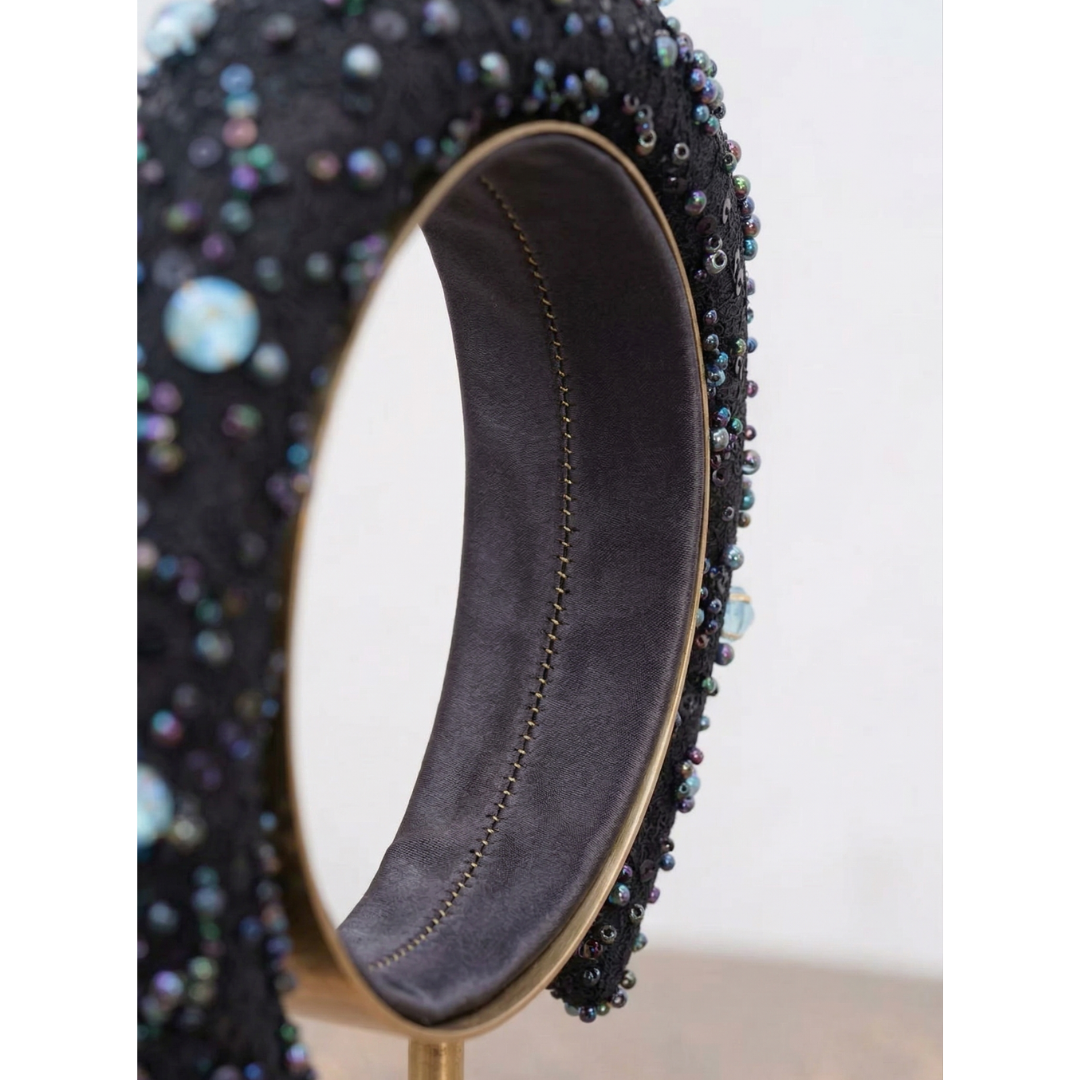 Colette Noir Crystal Headband
