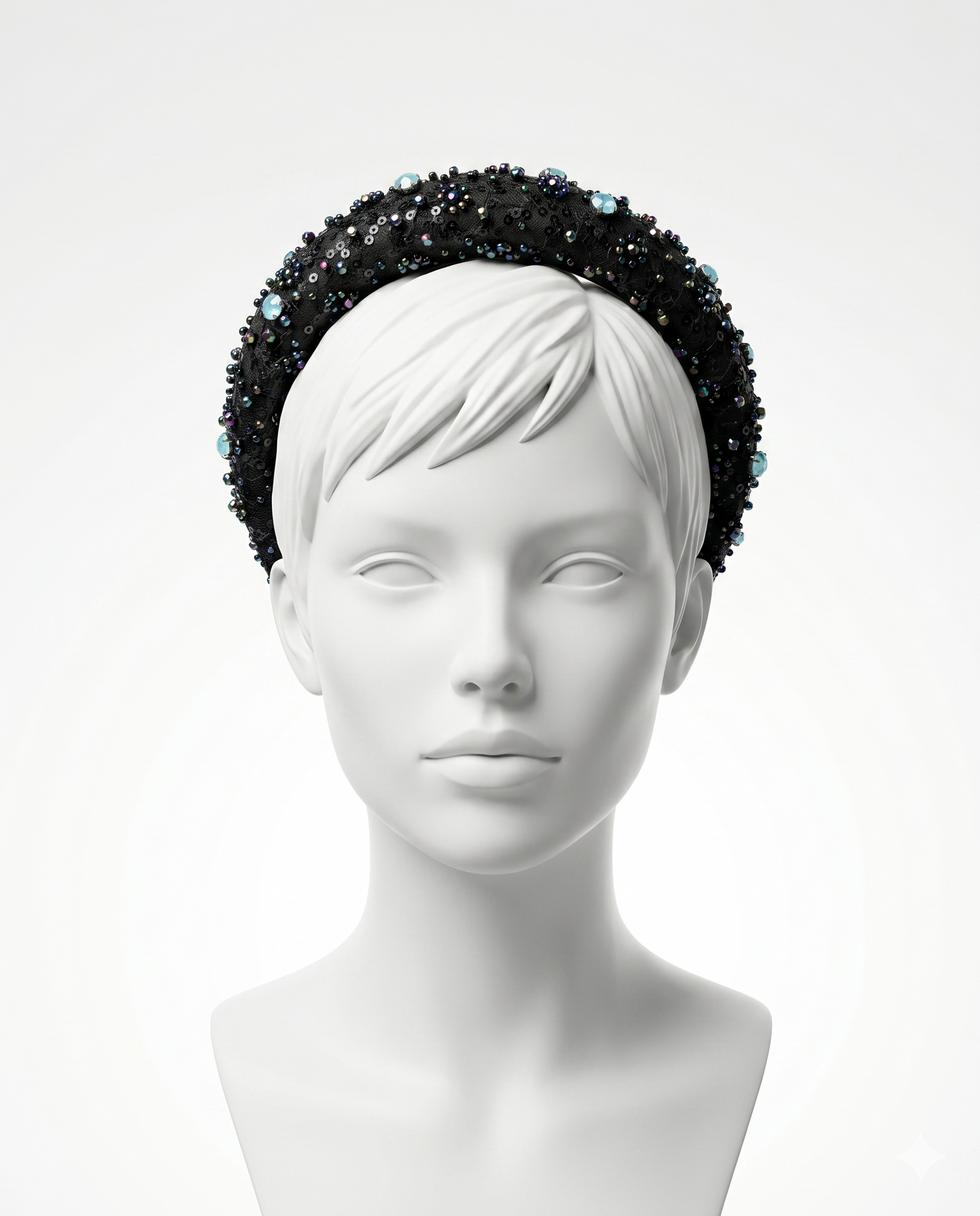 Colette Noir Crystal Headband